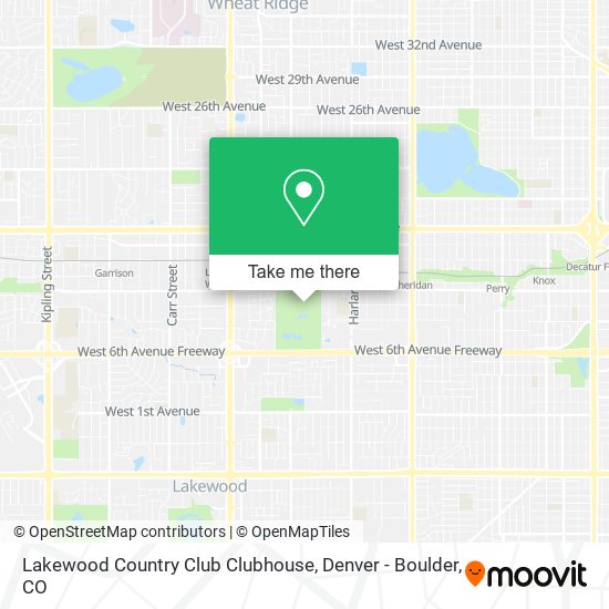 Mapa de Lakewood Country Club Clubhouse