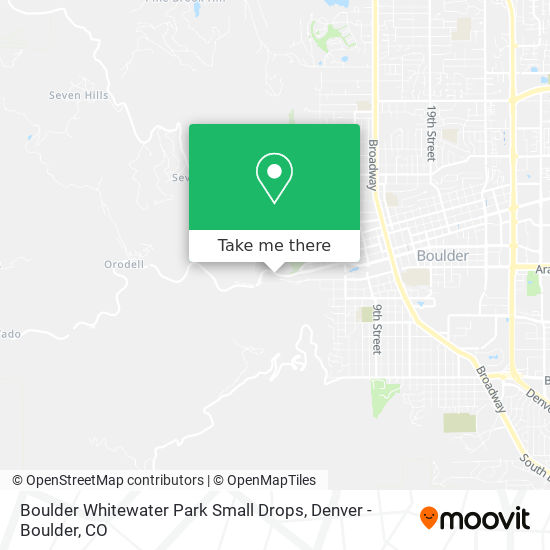 Boulder Whitewater Park Small Drops map