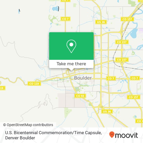 Mapa de U.S. Bicentennial Commemoration / Time Capsule