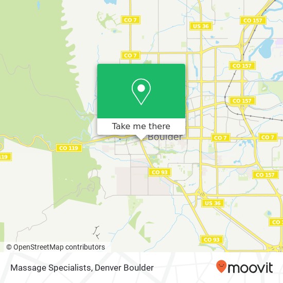 Massage Specialists map