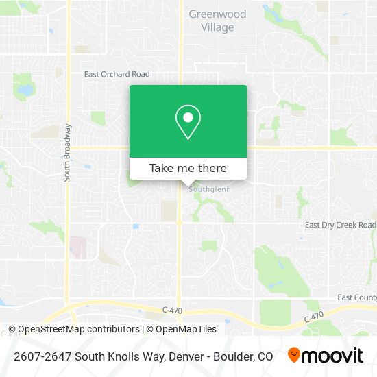 2607-2647 South Knolls Way map