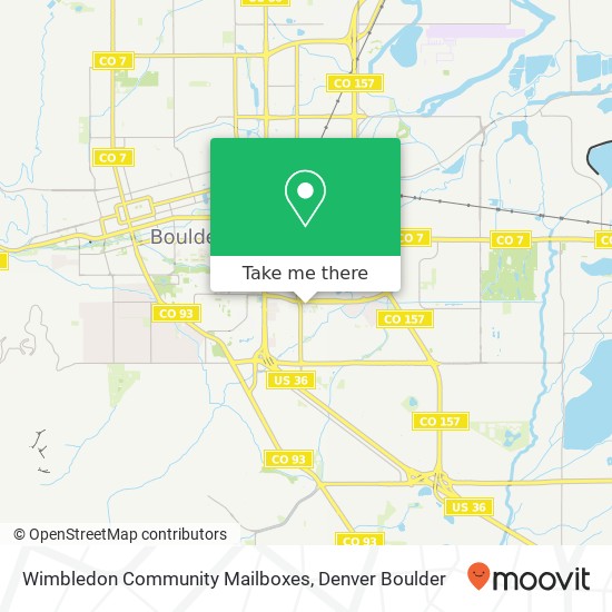 Mapa de Wimbledon Community Mailboxes