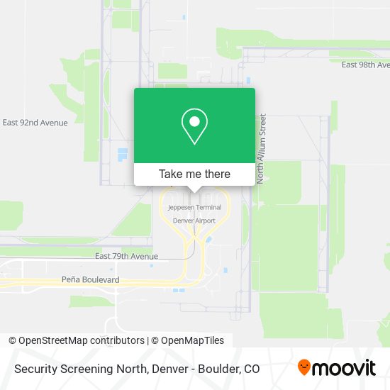Mapa de Security Screening North