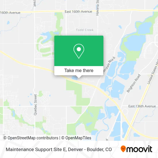 Maintenance Support Site E map