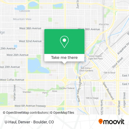 Mapa de U-Haul