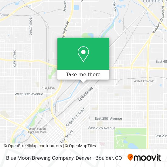 Mapa de Blue Moon Brewing Company