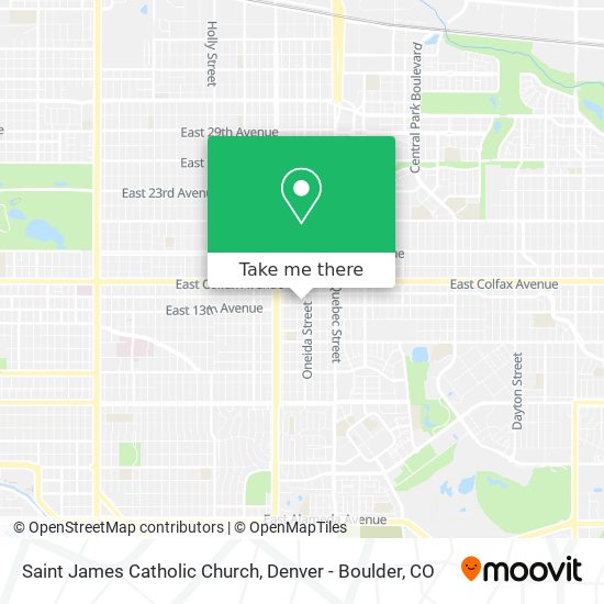 Saint James Catholic Church map