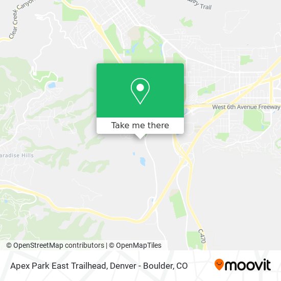 Mapa de Apex Park East Trailhead