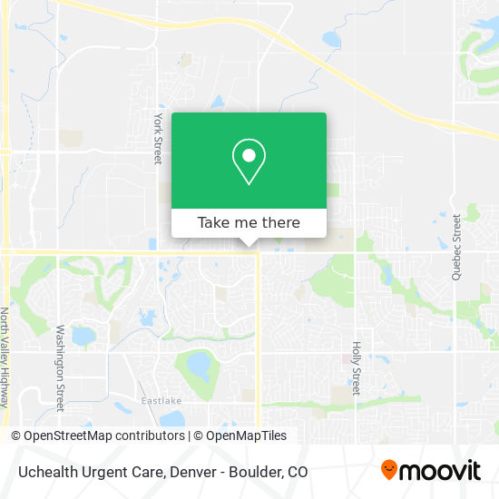 Uchealth Urgent Care map