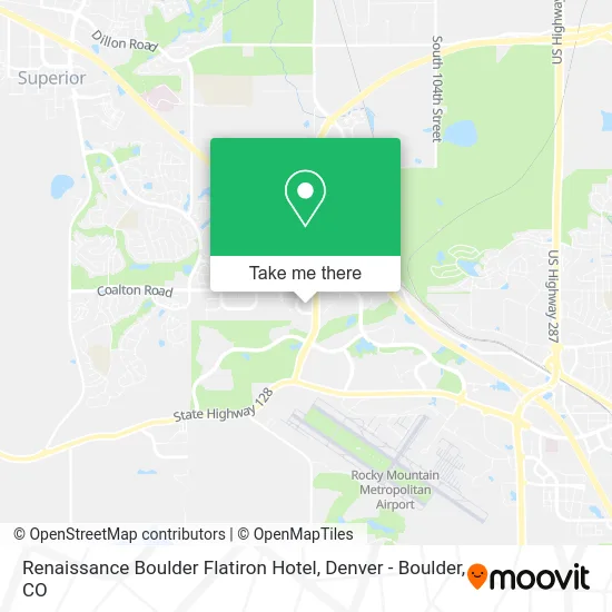 Renaissance Boulder Flatiron Hotel map