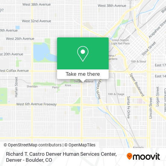 Richard T. Castro Denver Human Services Center map