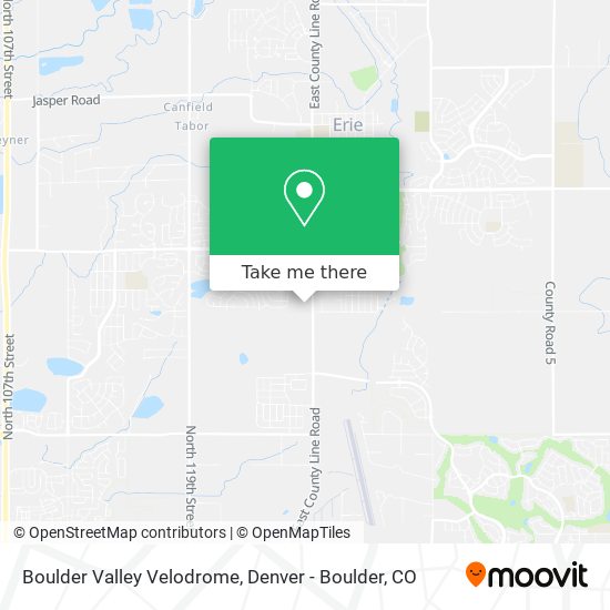 Boulder Valley Velodrome map