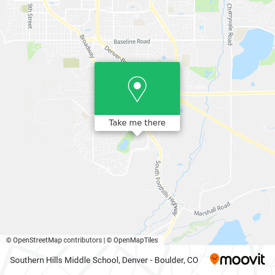 Southern Hills Middle School map