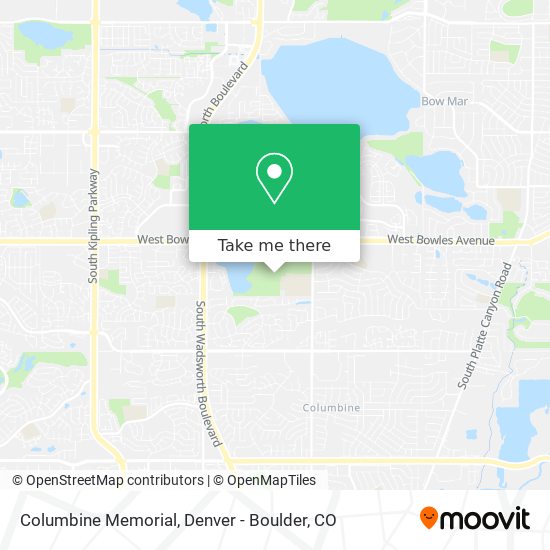 Mapa de Columbine Memorial