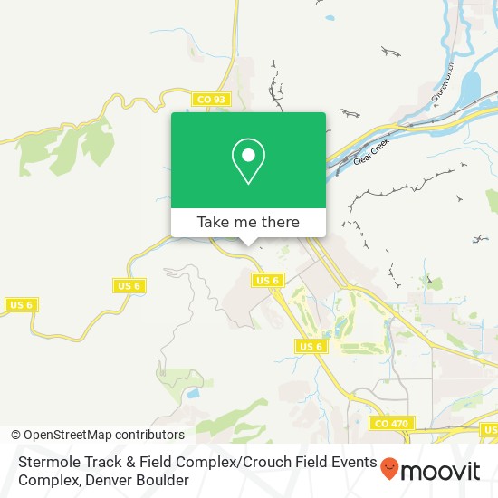 Stermole Track & Field Complex / Crouch Field Events Complex map