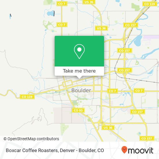 Mapa de Boxcar Coffee Roasters