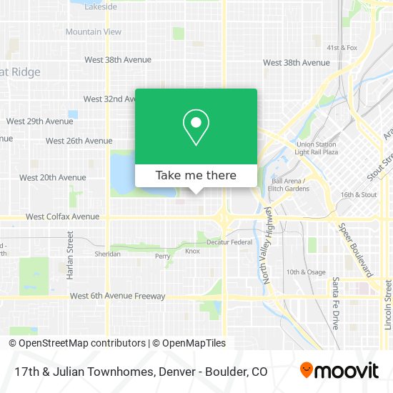 17th & Julian Townhomes map