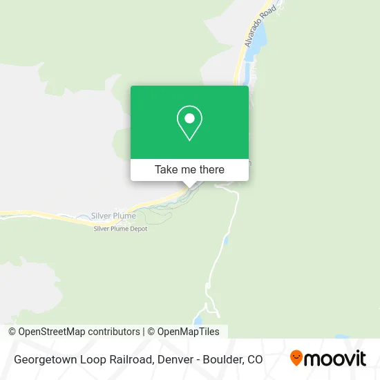 Georgetown Loop Railroad map