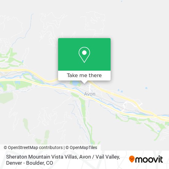 Mapa de Sheraton Mountain Vista Villas, Avon / Vail Valley