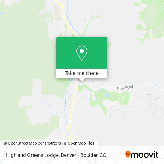 Highland Greens Lodge map