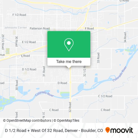 D 1/2 Road + West Of 32 Road map