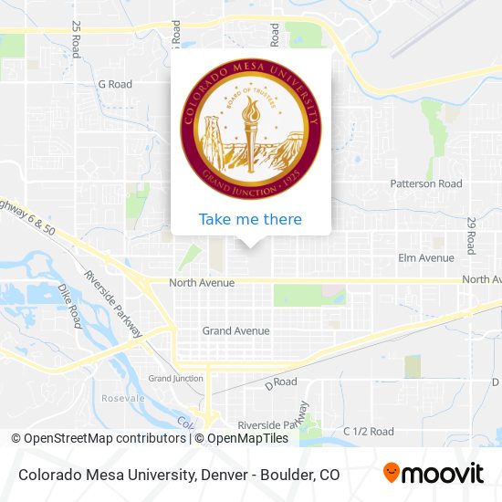Colorado Mesa University map