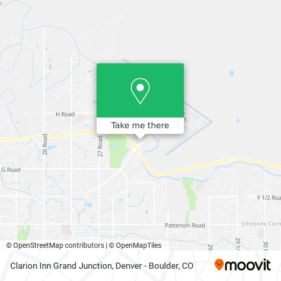 Mapa de Clarion Inn Grand Junction