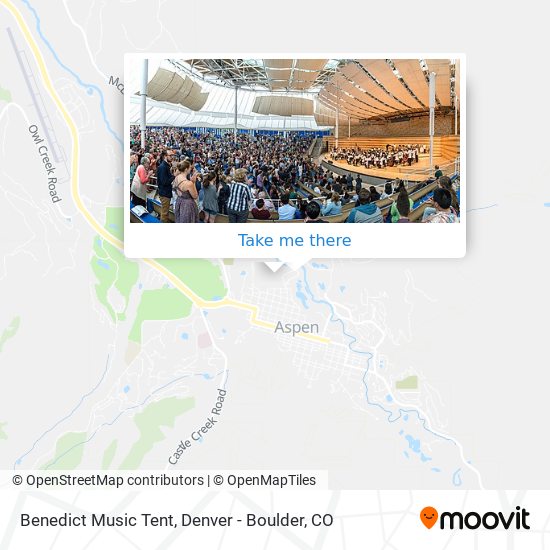 Mapa de Benedict Music Tent