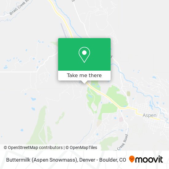 Buttermilk (Aspen Snowmass) map