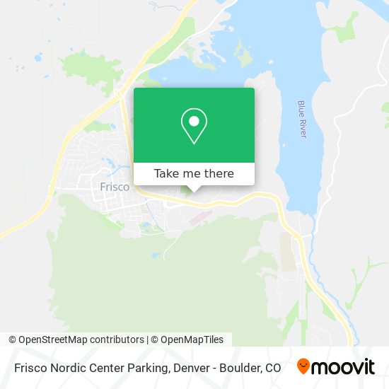 Frisco Nordic Center Parking map