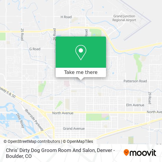 Mapa de Chris' Dirty Dog Groom Room And Salon
