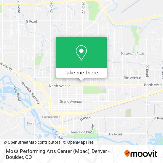 Moss Performing Arts Center (Mpac) map