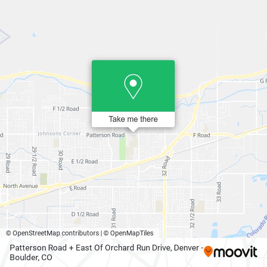 Mapa de Patterson Road + East Of Orchard Run Drive