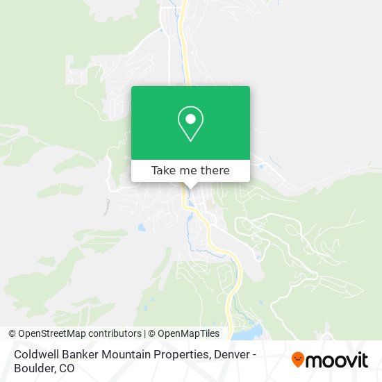 Coldwell Banker Mountain Properties map