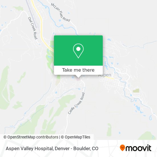 Mapa de Aspen Valley Hospital