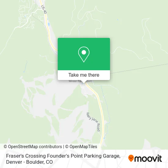 Fraser's Crossing Founder's Point Parking Garage map
