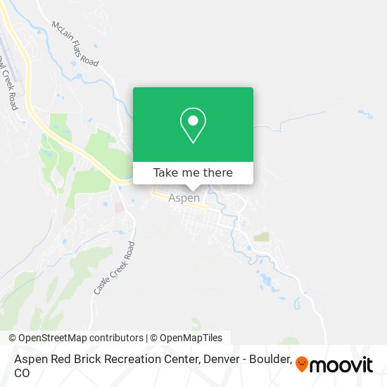Aspen Red Brick Recreation Center map
