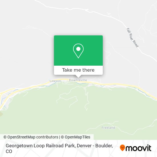 Mapa de Georgetown Loop Railroad Park