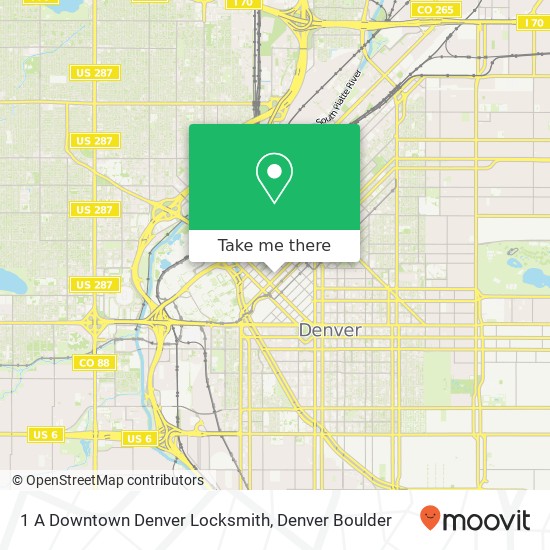 1 A Downtown Denver Locksmith map
