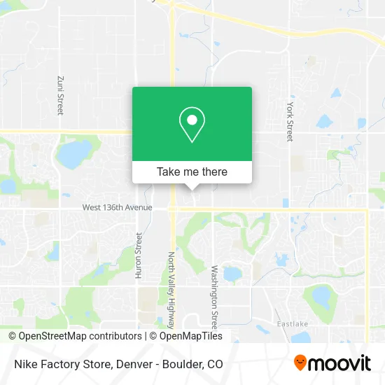 Nike Factory Store map
