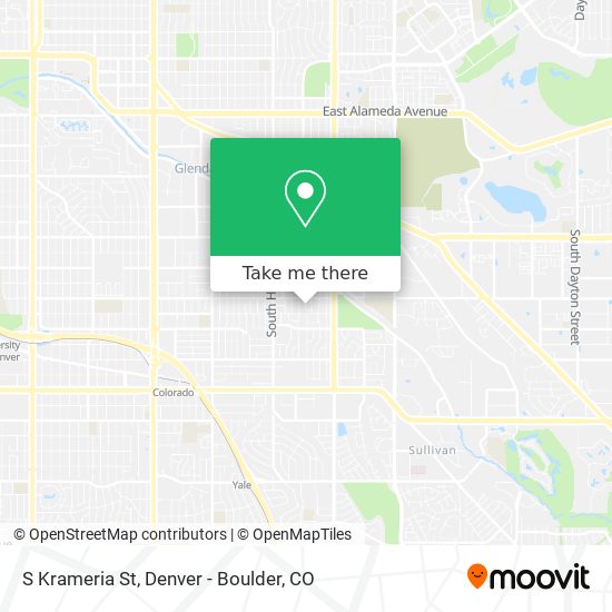S Krameria St map