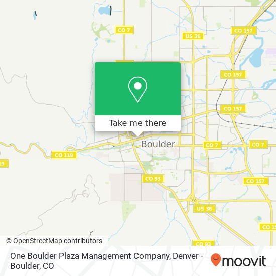 One Boulder Plaza Management Company map