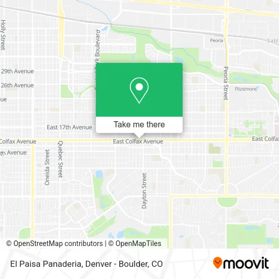 El Paisa Panaderia map