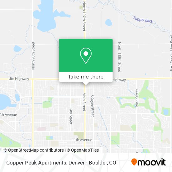 Copper Peak Apartments map