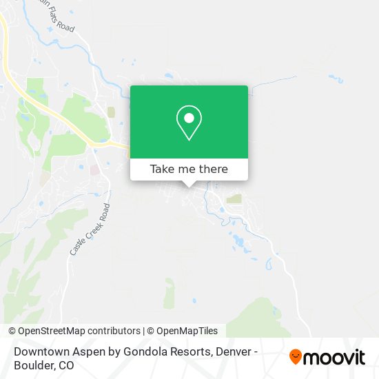 Downtown Aspen by Gondola Resorts map