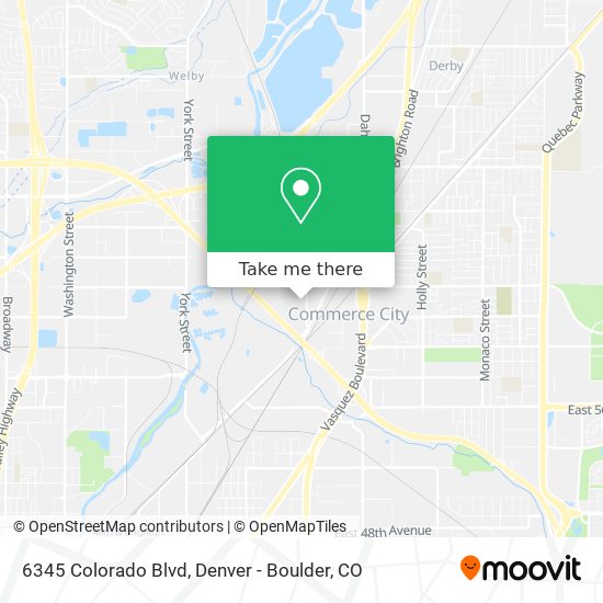 6345 Colorado Blvd map