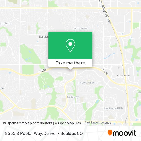 8565 S Poplar Way map