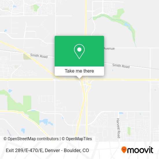 Mapa de Exit 289/E-470/E