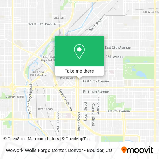 Wework Wells Fargo Center map