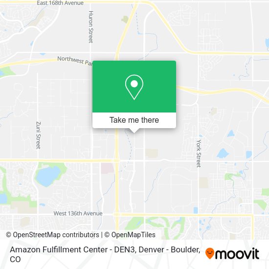 Mapa de Amazon Fulfillment Center - DEN3